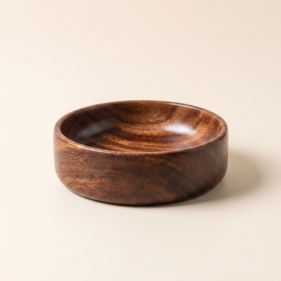 Walnut Serving Bowl — Mis Maison